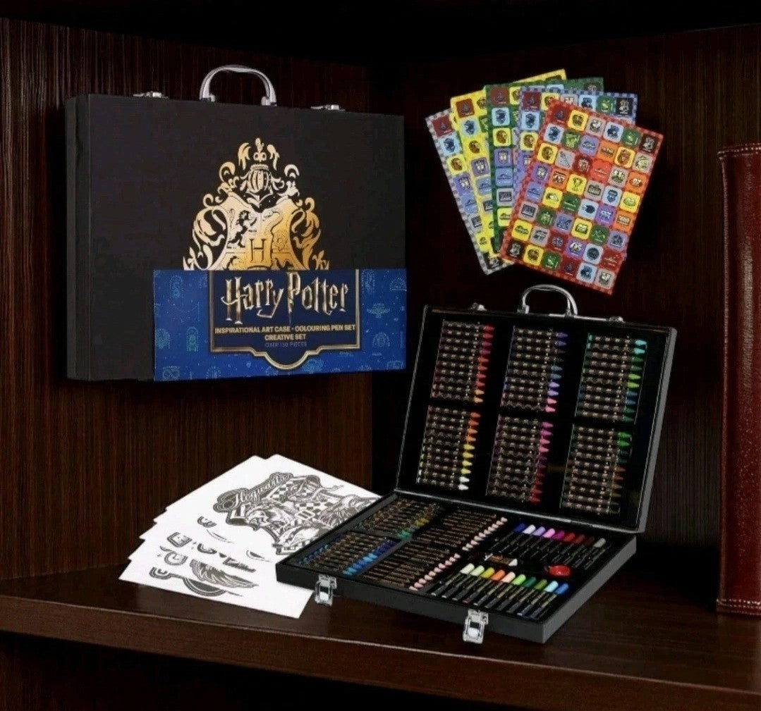 Harry Potter Art Case Large 130-Piece Colouring Crayons Set for Kids Present 
