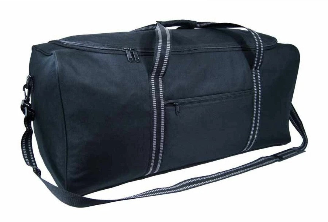 Everpak 36" Extra Large Black Holdall Travel Bag – Heavy Duty Ballistic Nylon,
