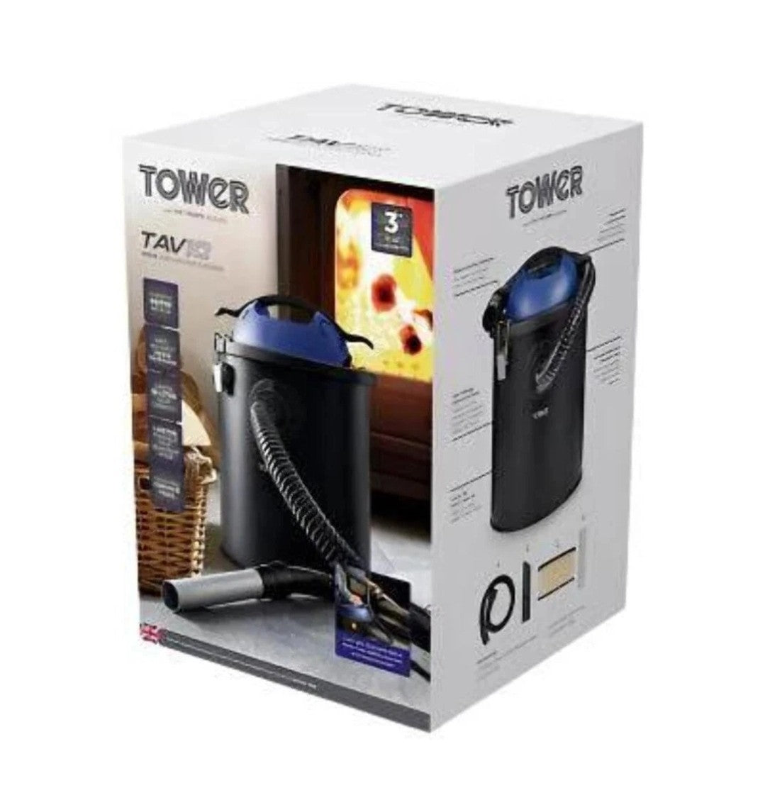 Tower TAV10 Ash 18L Powerful Vacuum Cleaner with HEPA Filter Ultra Lightweight 