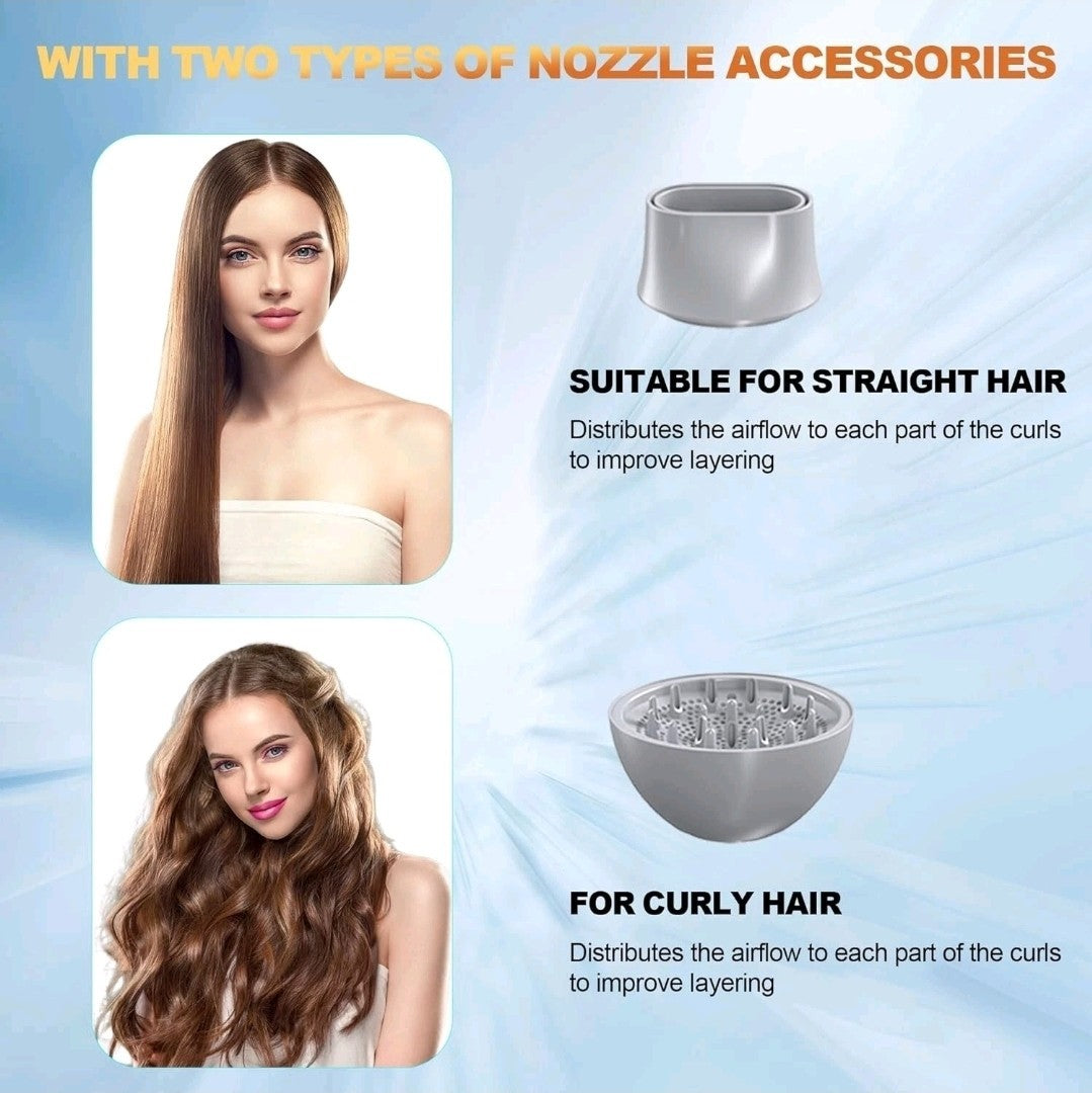 Professional High-Power Hair Dryer – Multiple Heat Settings, Cool Shot, Fast Dry