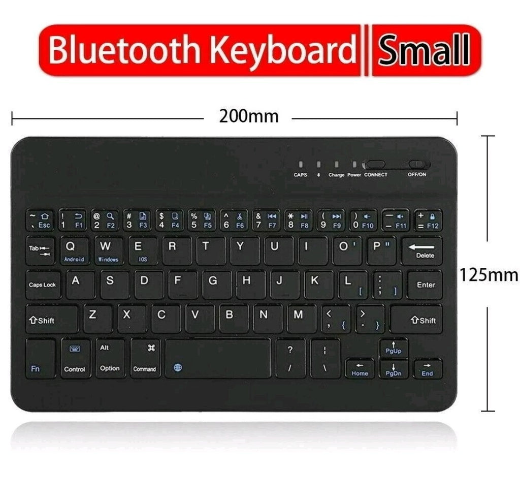 Rechargeable Wireless Bluetooth Keyboard For IOS iPad Android Tablet PC Windows