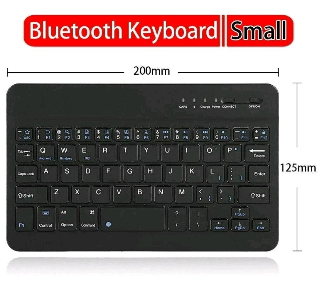 Rechargeable Wireless Bluetooth Keyboard For IOS iPad Android Tablet PC Windows