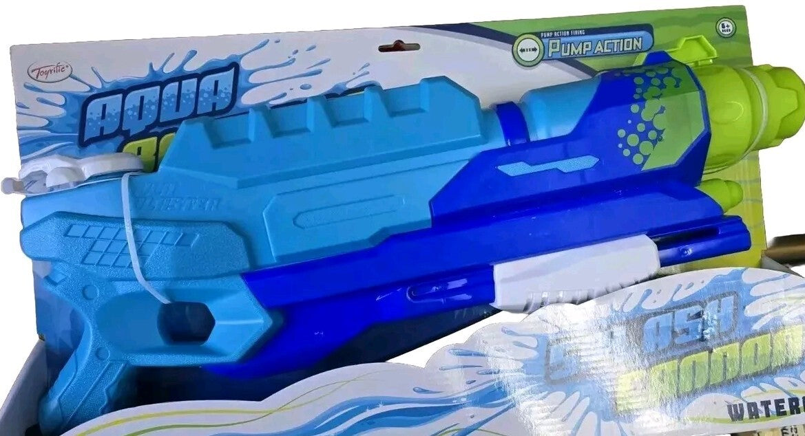Pump Action Water Gun Aqua Blaster Splash Cannon Garden Games Super Water Pistol