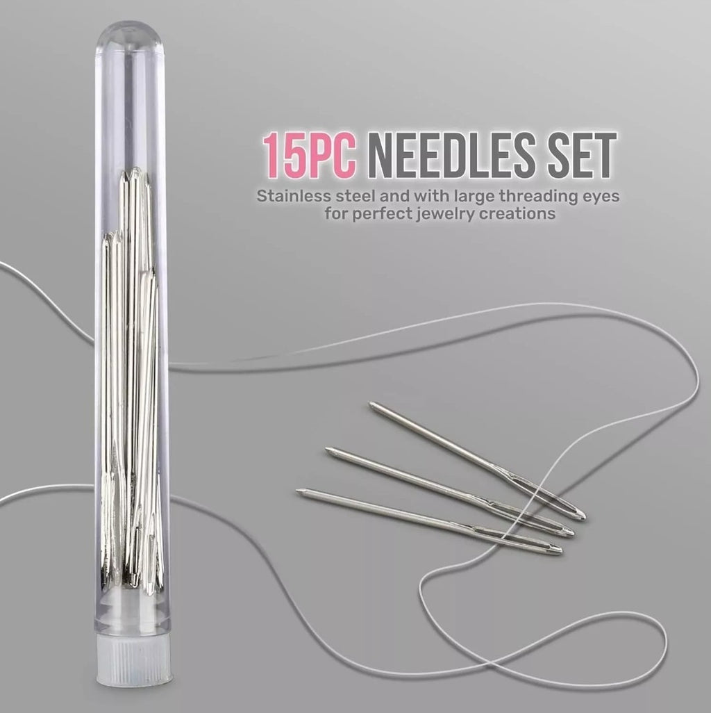 17Pc Jewellery Making Tool Kit for Bracelet, Necklace, Earring 600PC Finding Set