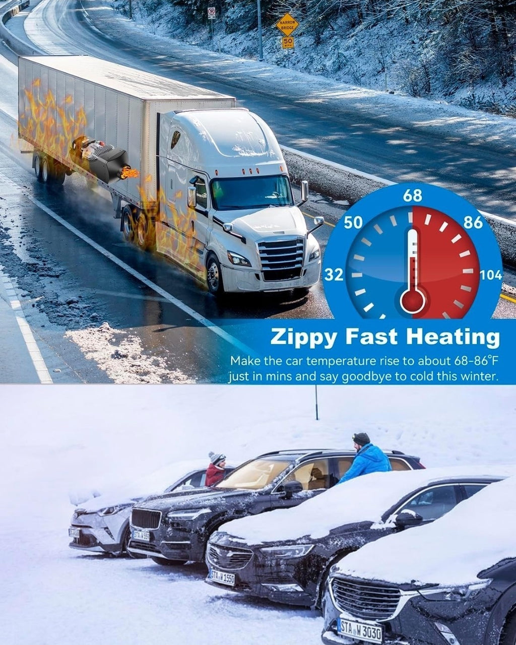 12V/24V Diesel Night Parking Heater 5KW Advanced Remote/Lcd,Car Truck Camper Van