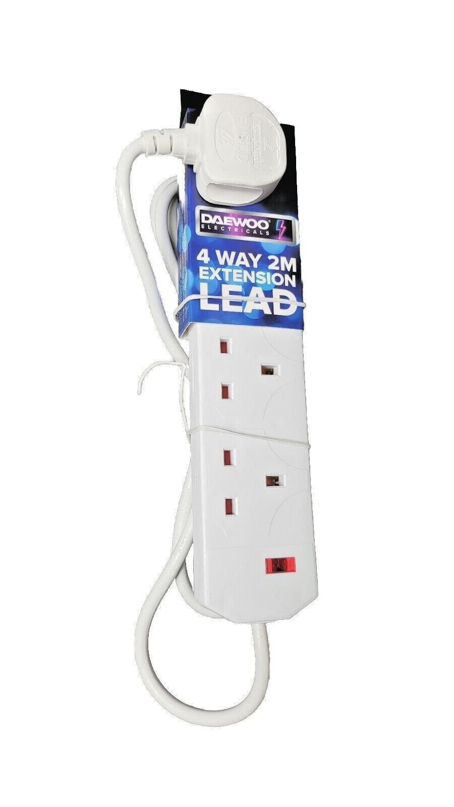 EXTENSION LEAD CABLE ELECTRIC MAINS POWER 3 Way, 4 Way, 6 Way GANG PLUG SOCKET
