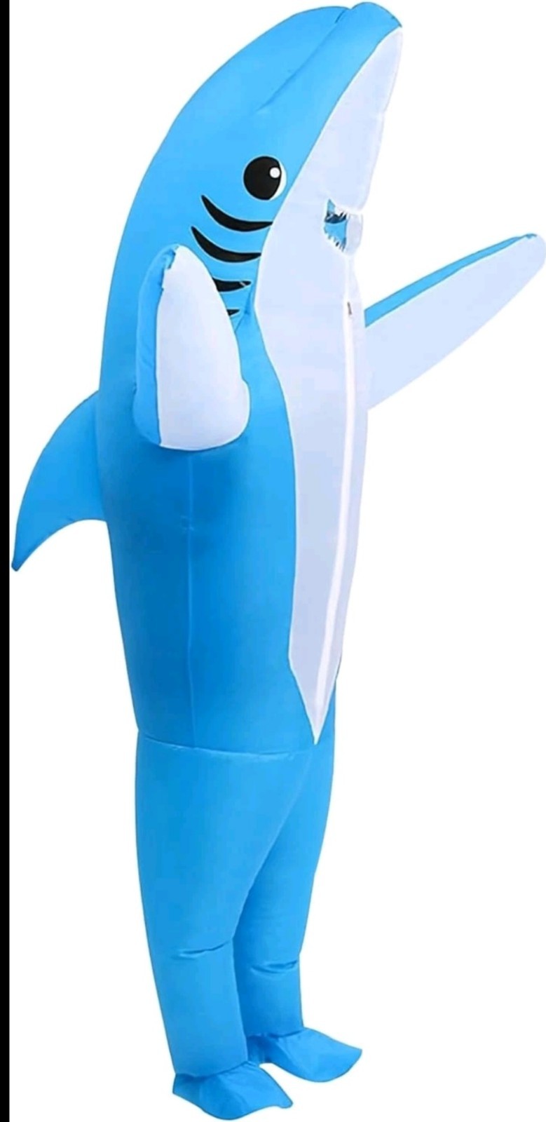 Inflatable Costume Adult shark costume- Funny Dress Party  Blue 