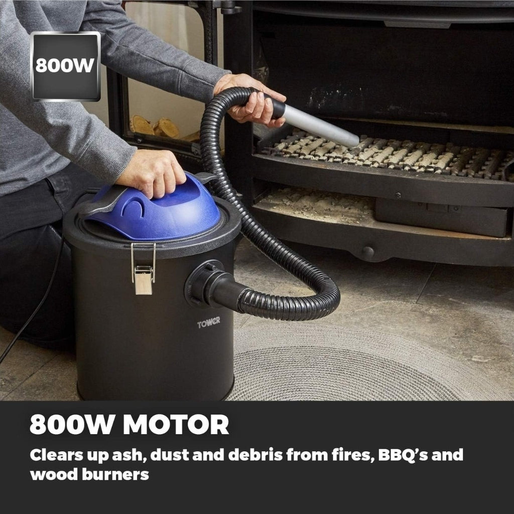 Tower TAV10 Ash 18L Powerful Vacuum Cleaner with HEPA Filter Ultra Lightweight 