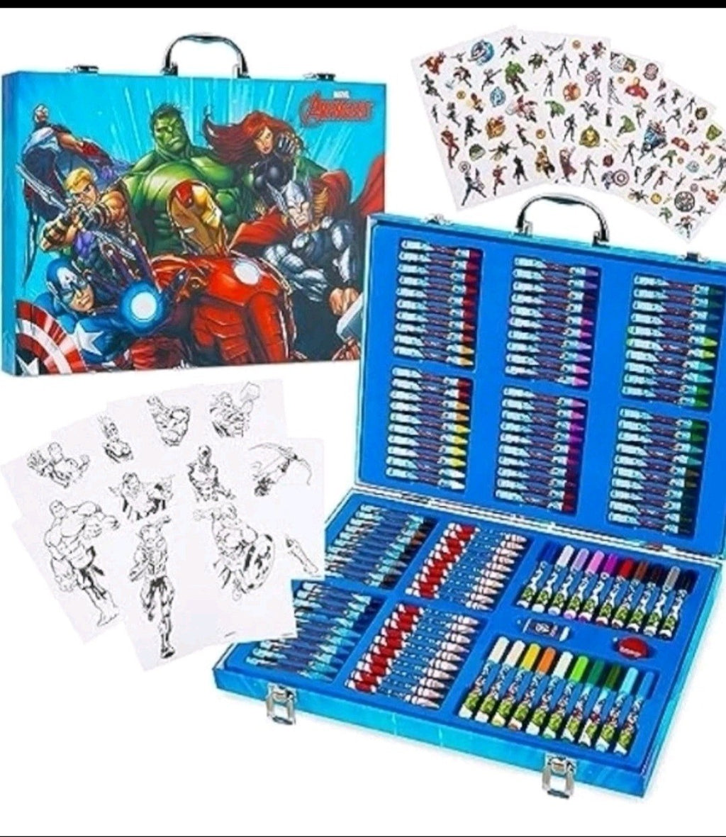 Marvel Avengers Art Case 130-Piece Large Crayon Colouring Set for Kids Gift Idea