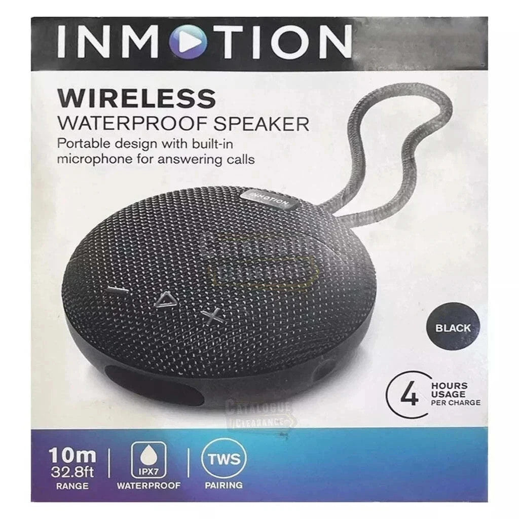INMotion Portable Bluetooth Speaker 5W TWS Wireless Stereo Waterproof Black 3.7V