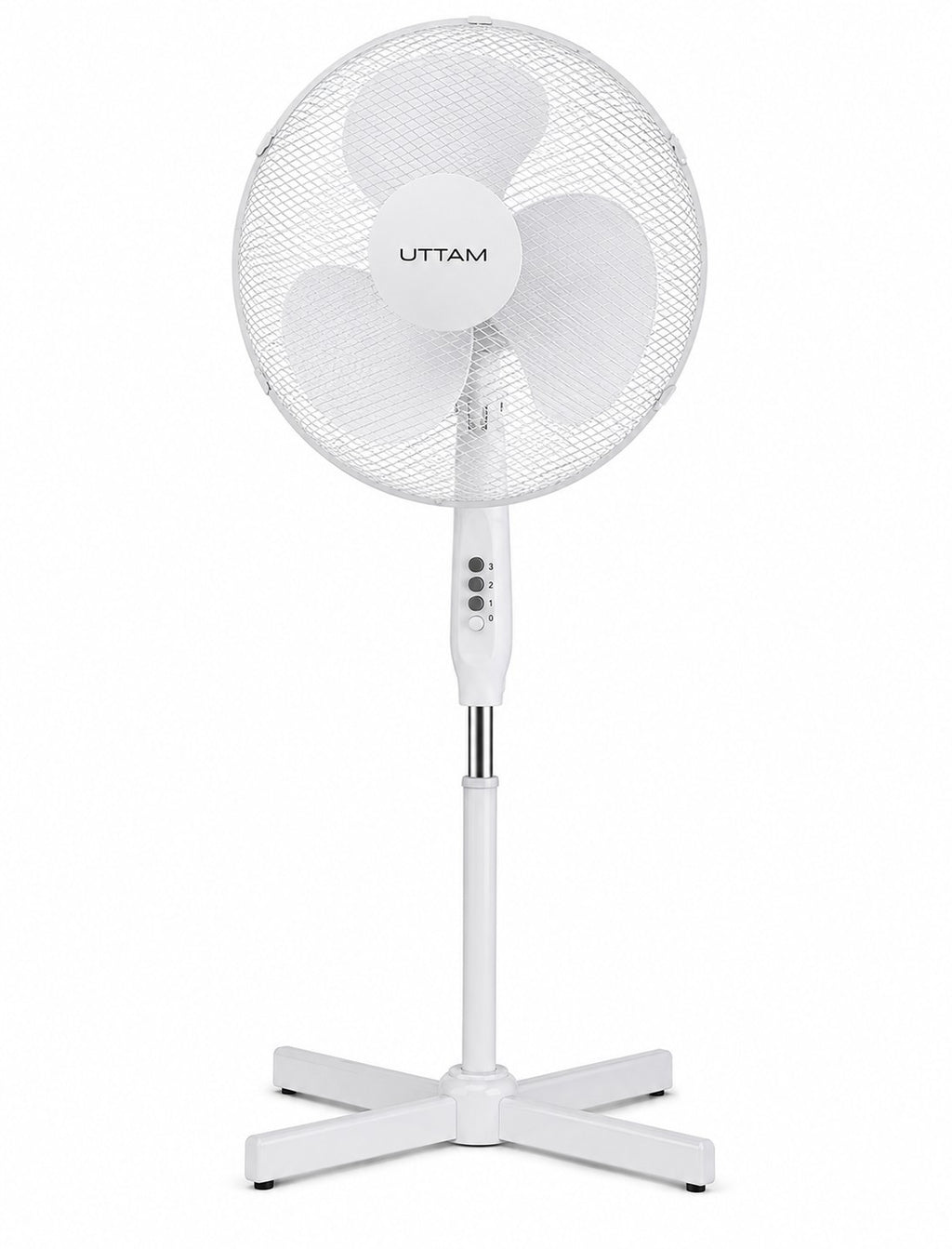 Oscillating Pedestal Fan 16" Portable 3 Speed Cooling Silent Fan Floor Standing 