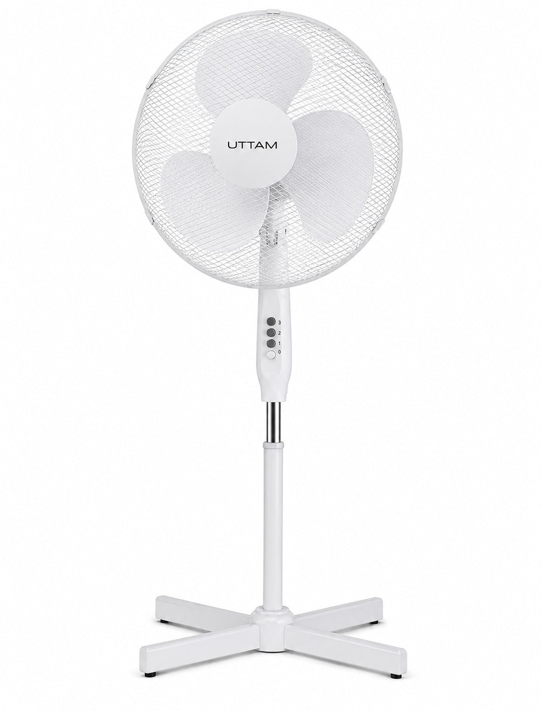 Oscillating Pedestal Fan 16" Portable 3 Speed Cooling Silent Fan Floor Standing 