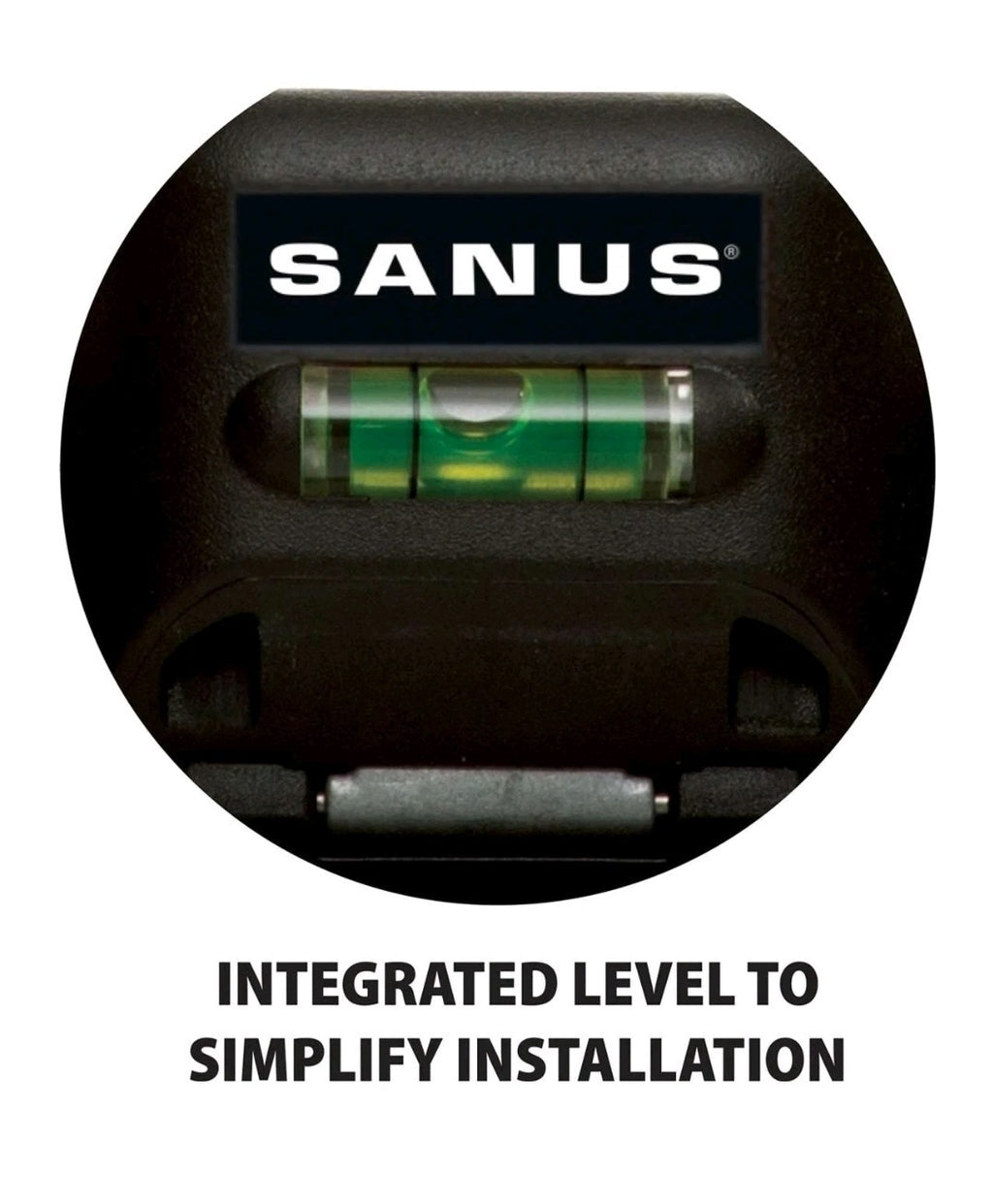 SANUS SimplySafe Fixed Slim TV Wall Mount for 47"-80" Sreens - Black Heavy Duty 