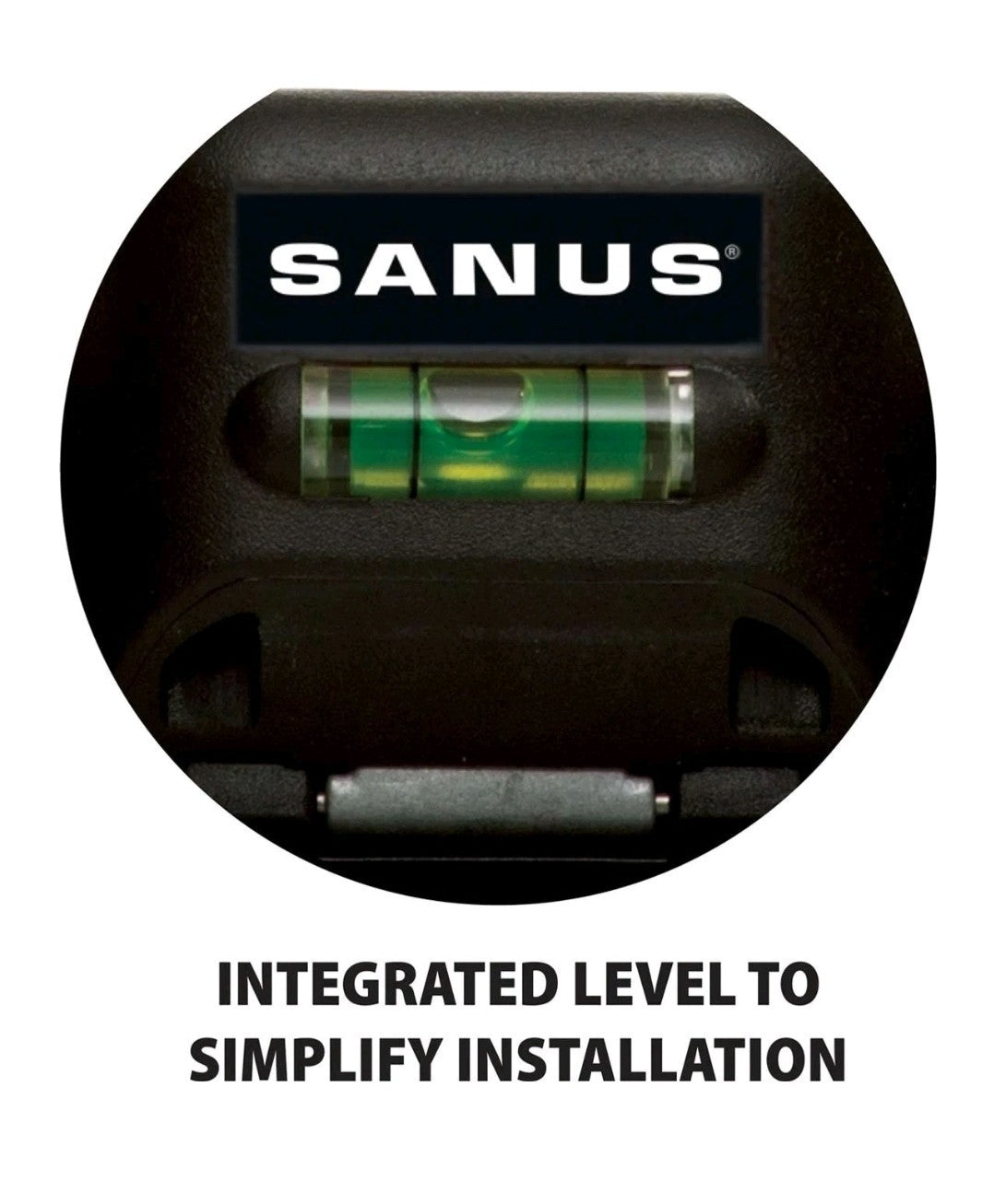 SANUS SimplySafe Fixed Slim TV Wall Mount for 47"-80" Sreens - Black Heavy Duty 