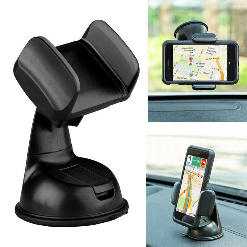 Car Phone Holder, In Car Suction Dash Windscreen Universal Mount 360