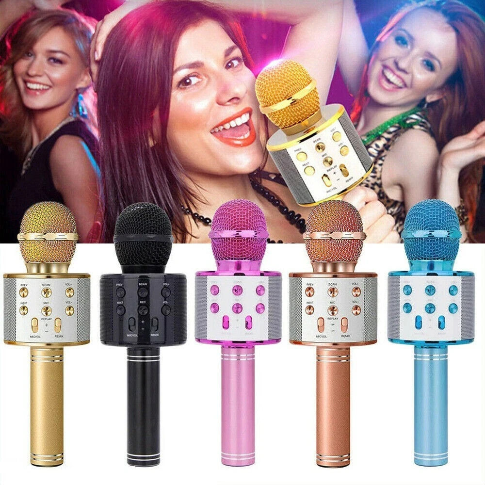 Girls & Boys Toys Age 3-12, Gifts for 3-10 Year Old Microphone Bluetooth Speaker