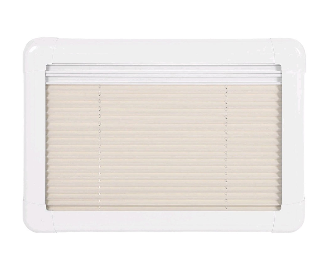 RV Pleated Interior Window Blind 106x56cm Privacy Curtain with Insect Screen