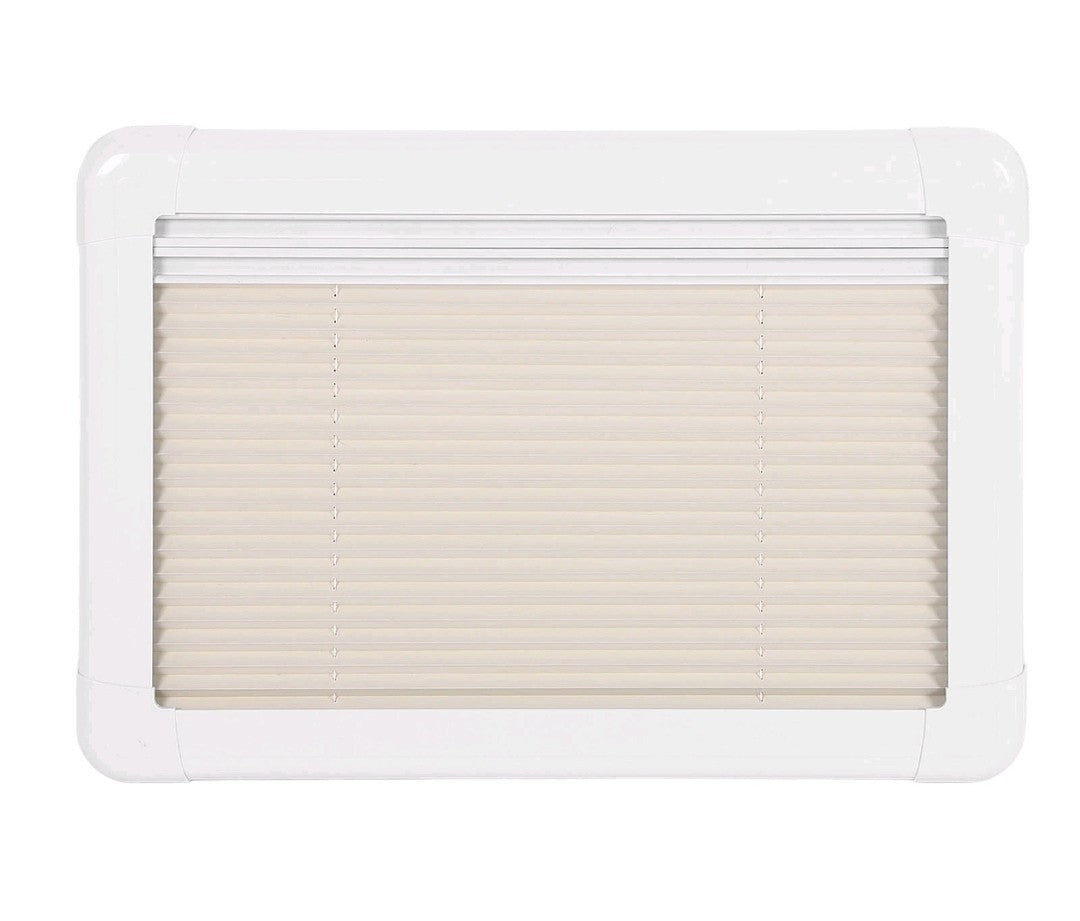 RV Pleated Interior Window Blind 106x56cm Privacy Curtain with Insect Screen