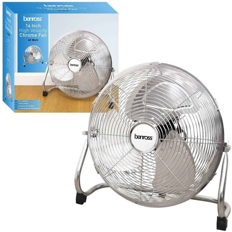 Metal Floor Fan 14” High Velocity 3 Speed Control Gym Industrial Home Workshop