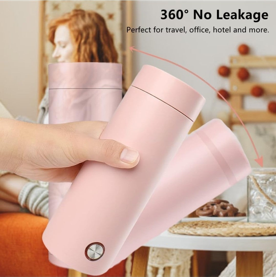400ml Tea Pot Thermos Mini Portable Electric Travel Kettle Fast Water Boil Small