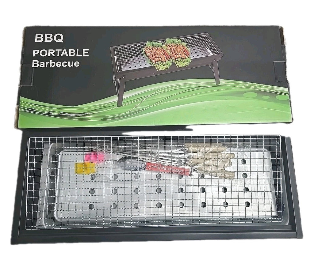 Portable Folding Charcoal BBQ Barbecue Camping Grill Travel Picnic Outdoor