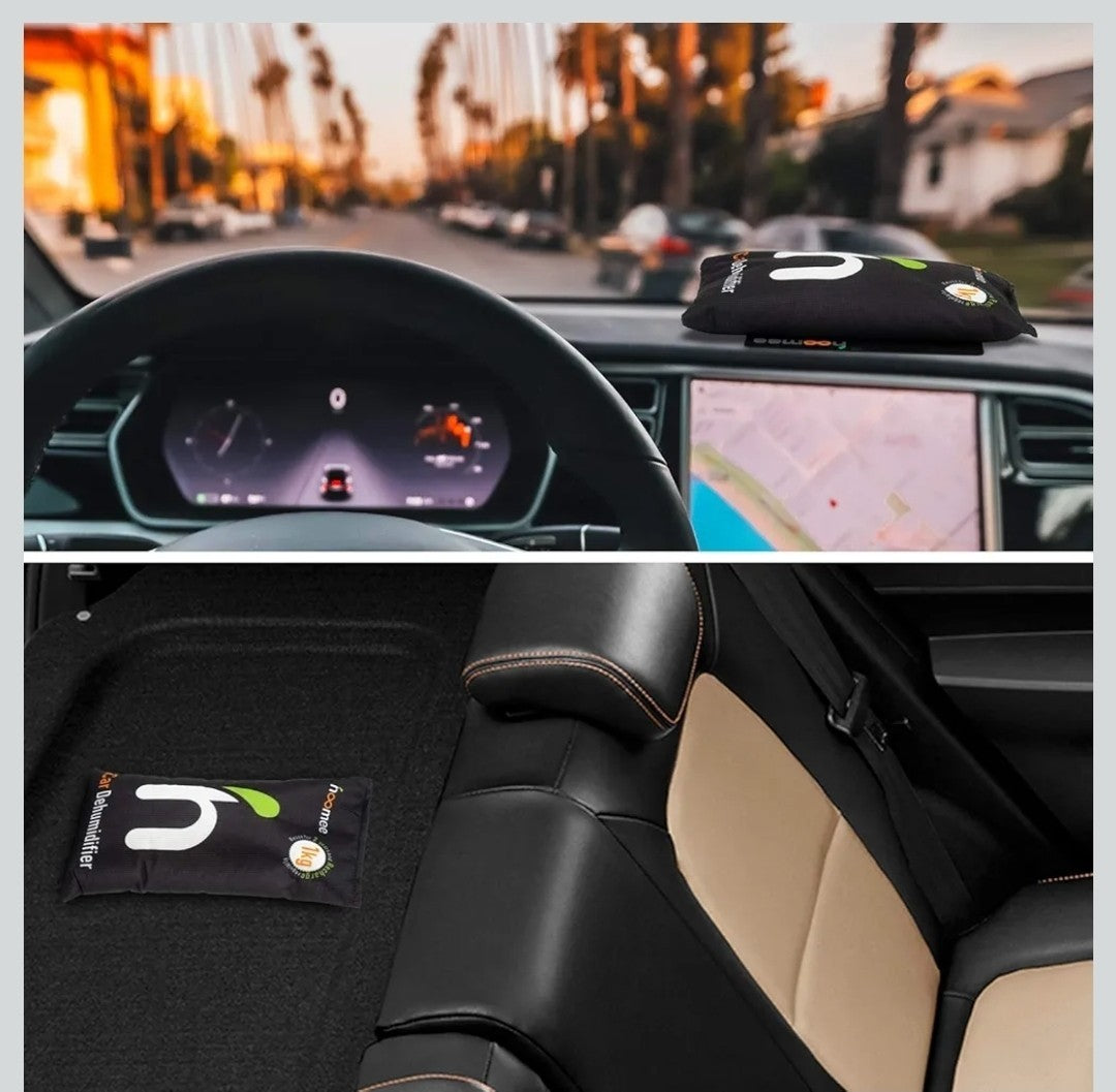 Hoomee Dehumidifier Bags Reusable 2x 1000g Bags Includes Anti Slip Pad