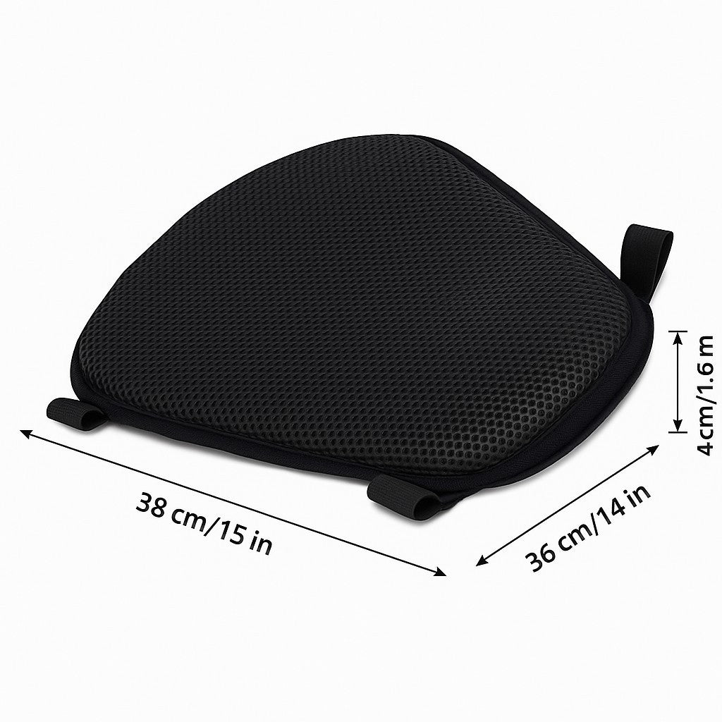 Motorcycle Seat Cushion Pillow With Gel Insert – Anti-Slip Shock Absorbing Pad