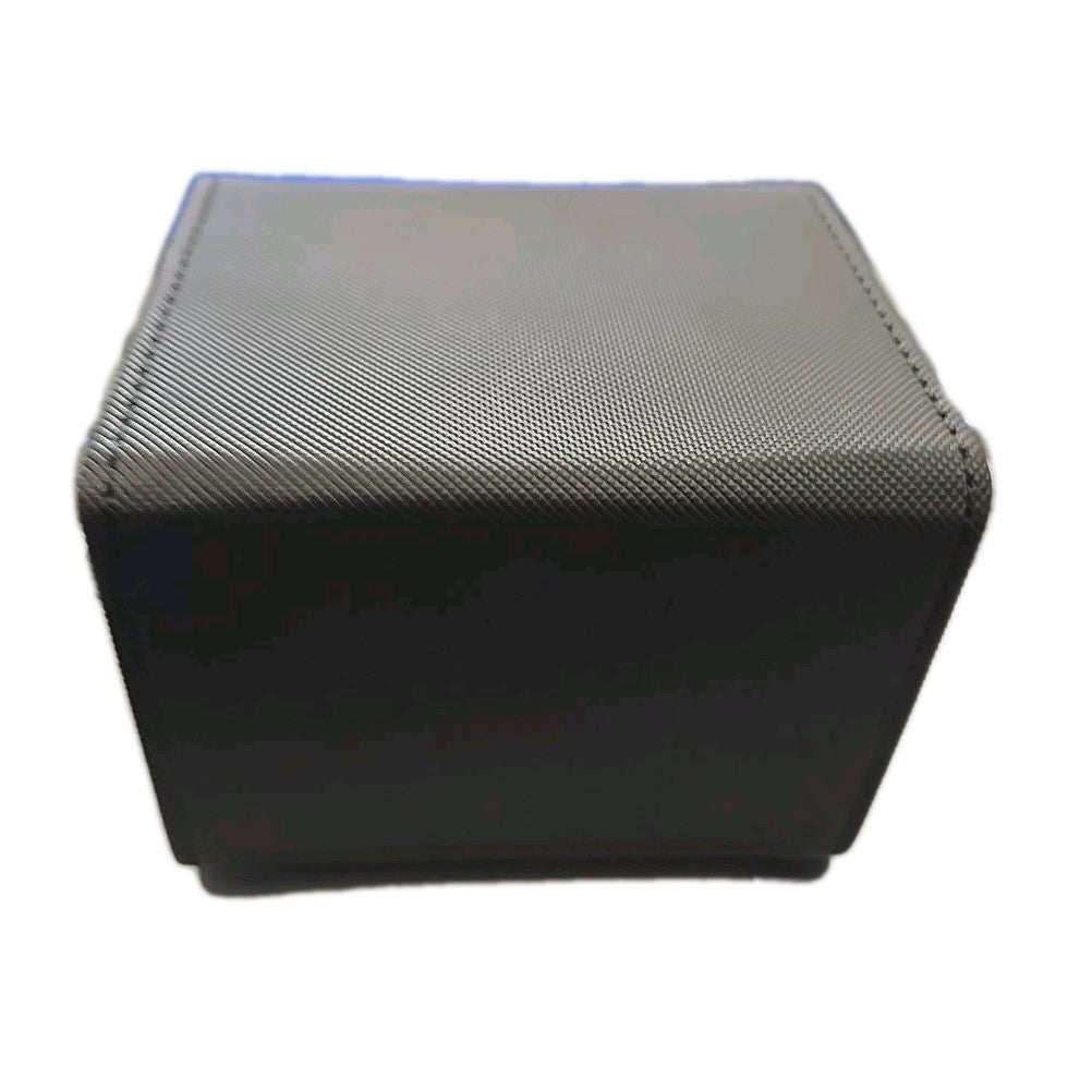 Premium Deck Boxes Card Holder - Strong Magnetic Clips - Single Black 