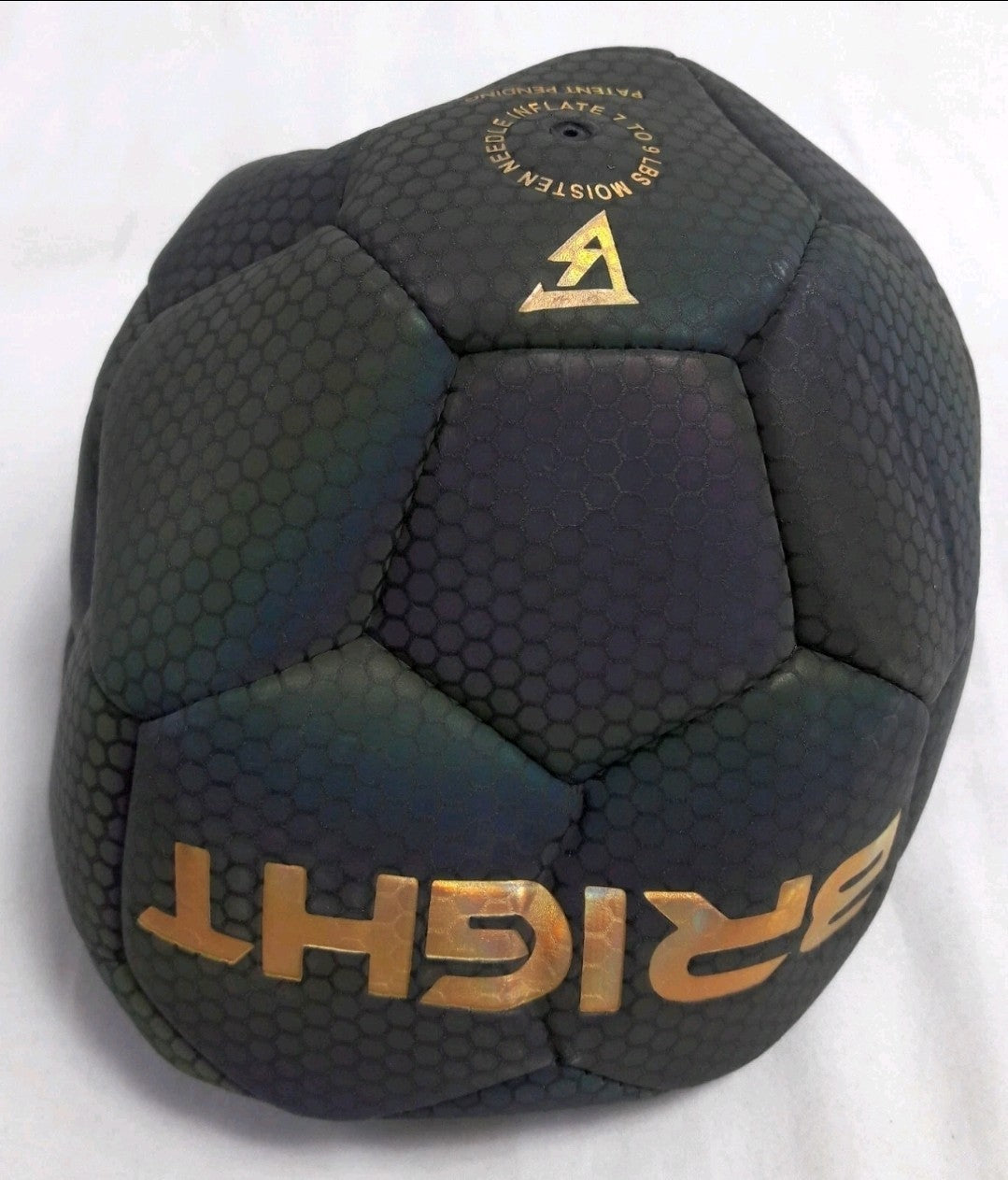 New, BRIGHT Luminous Reflective Holographic PU Leather Soccer Ball Football