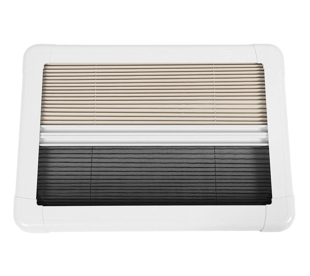 RV Pleated Interior Window Blind 106x56cm Privacy Curtain with Insect Screen