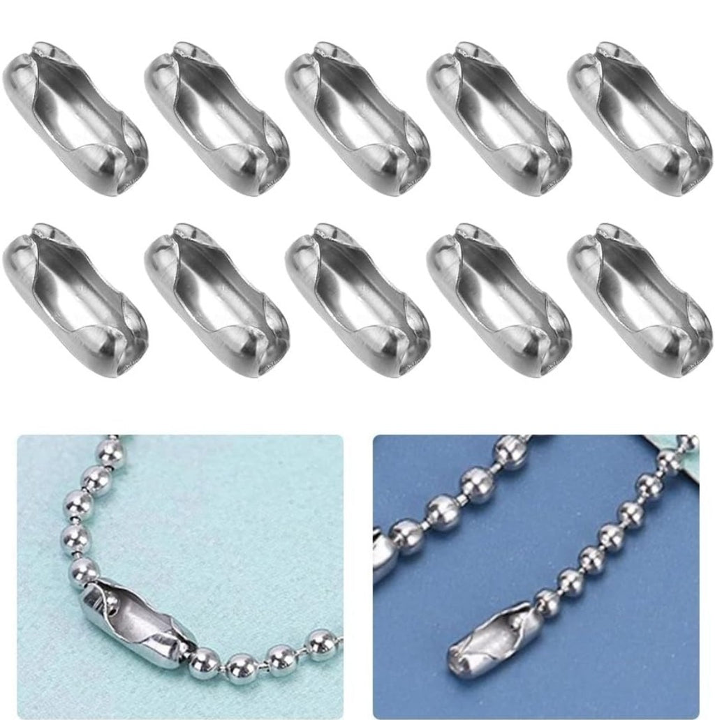 Blind Chain Connectors, Ball Chain Connectors for Roller, Stainless Steel- 10Pcs