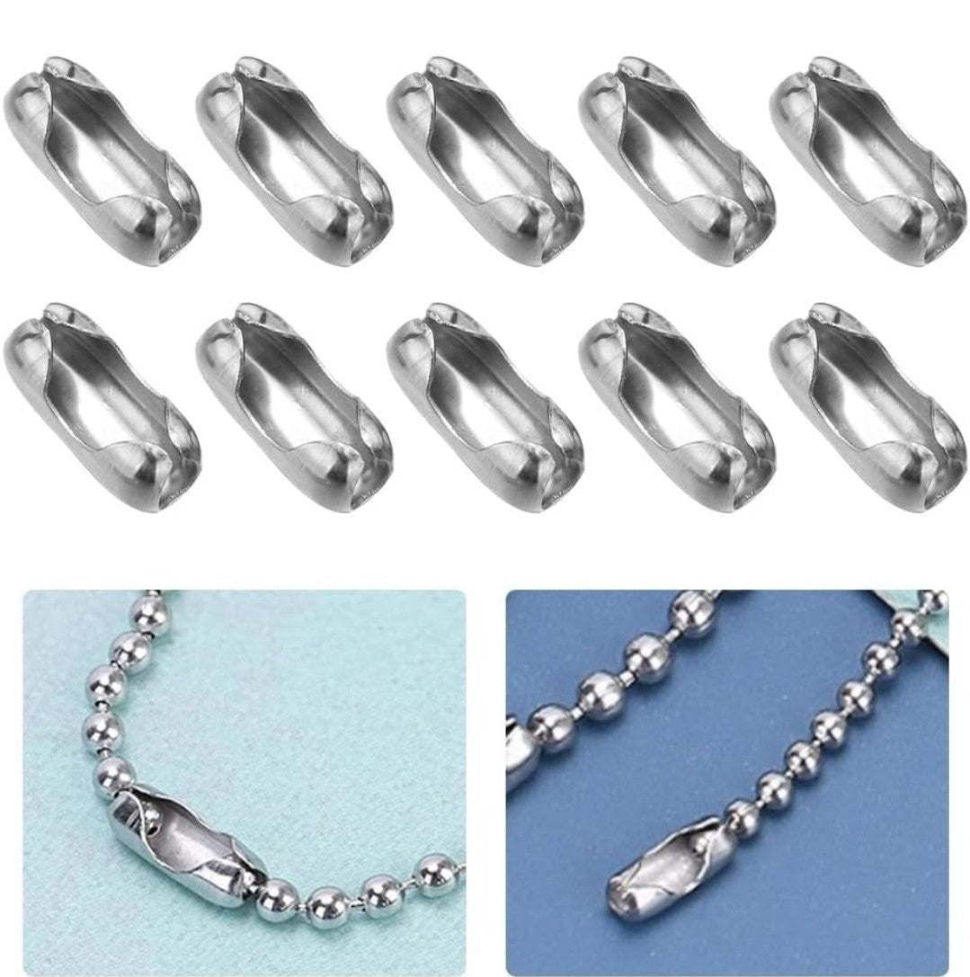 Blind Chain Connectors, Ball Chain Connectors for Roller, Stainless Steel- 10Pcs