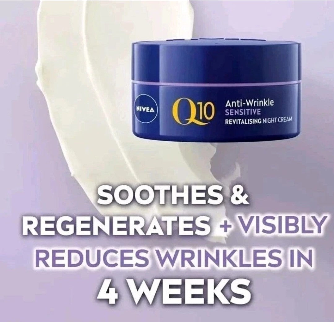 Nivea 50ml Q10 Anti-wrinkle Day Cream-50ml Q10 Night Cream Suitable For All Skin