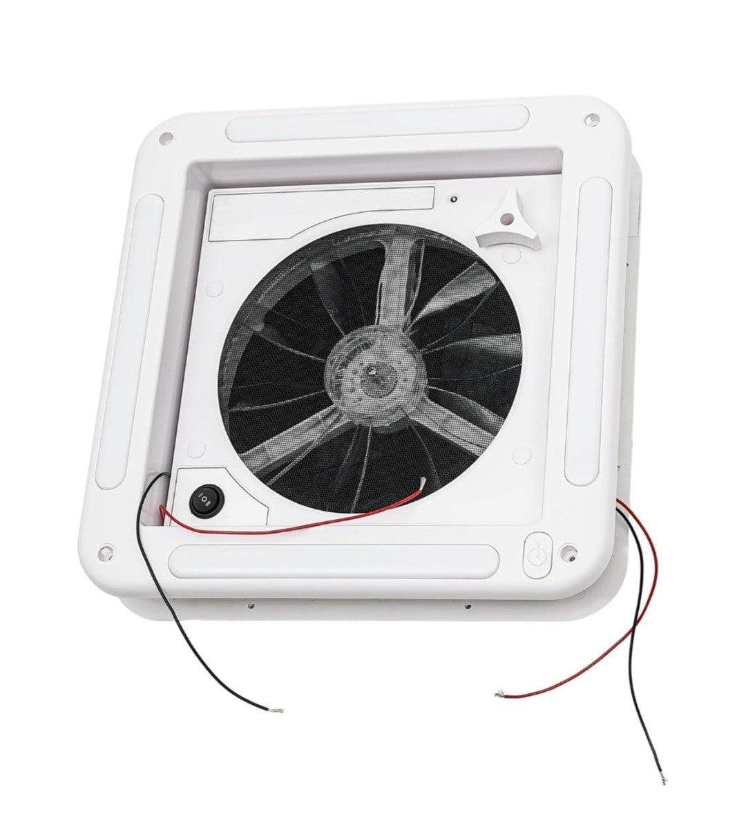 RV Roof Vent Fan 12V 360x360mm 10 Blades Dual Mode Air Inlet Outlet 4 LED Li HEN