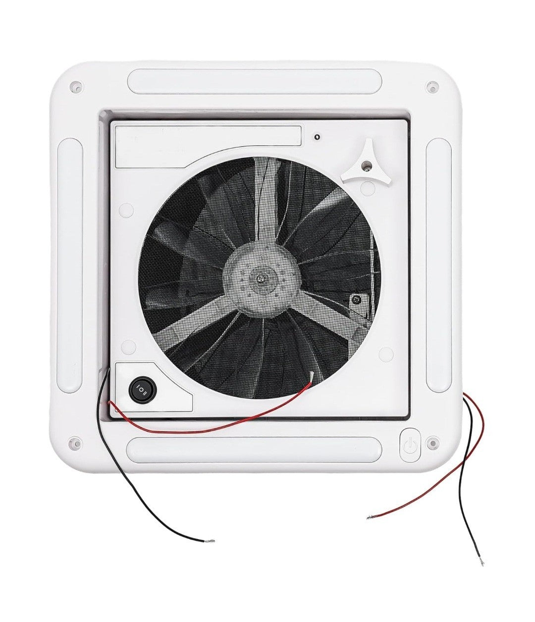 RV Roof Vent Fan 12V 360x360mm 10 Blades Dual Mode Air Inlet Outlet 4 LED Li HEN