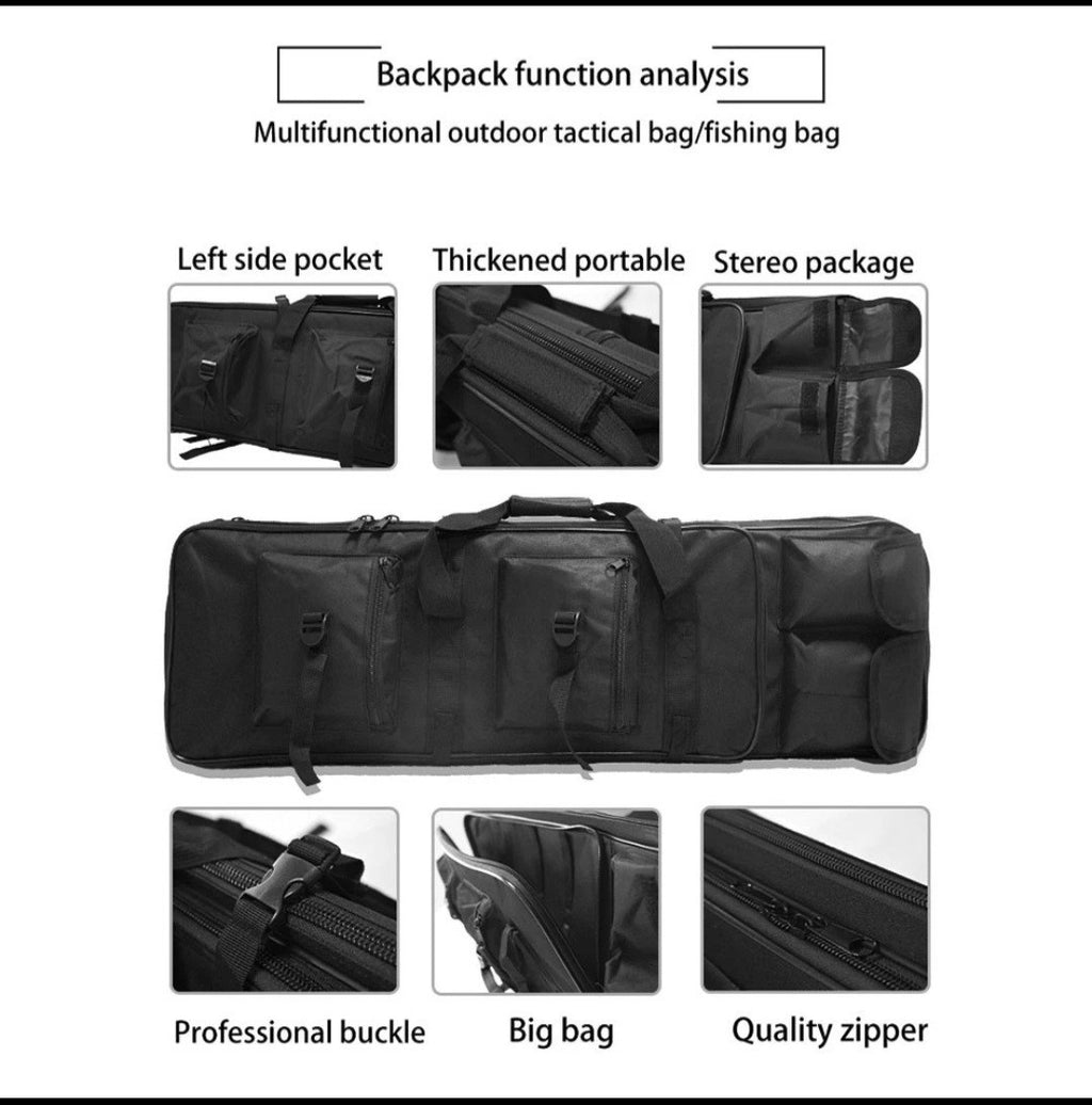 Tactical Outdoor Hunting Shooting Padded Carry Case Air Rifle Gun Slip Bag UK