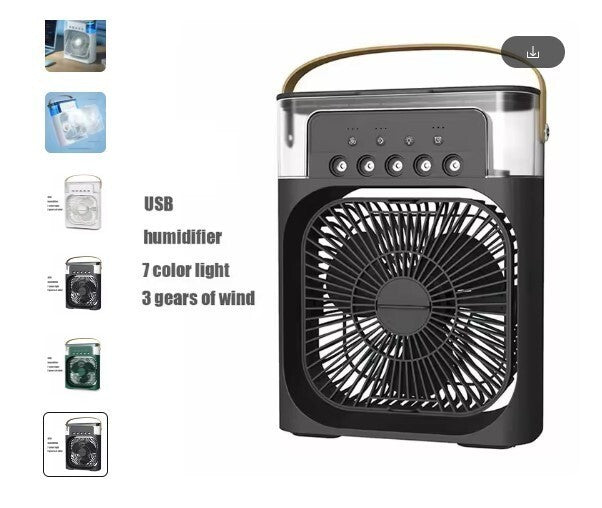 Portable Mini Air Cooler Mist Fan Humidifier – 3-in-1 Cooling Power for Any Room