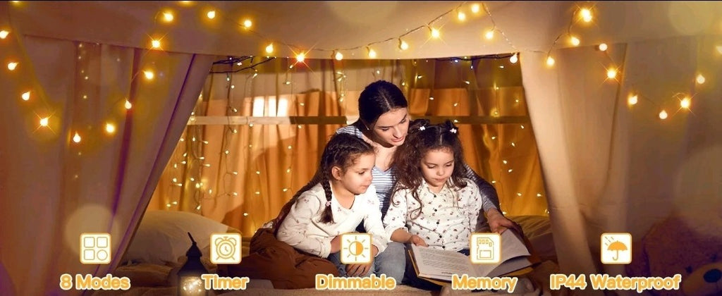 10M Christmas LED String Light Purple For Indoor & Outdoor Usb Plugin + Remote 