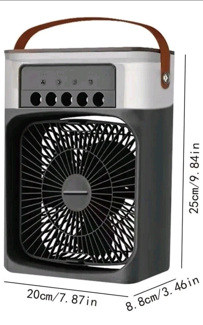 Portable Mini Air Cooler Mist Fan Humidifier – 3-in-1 Cooling Power for Any Room