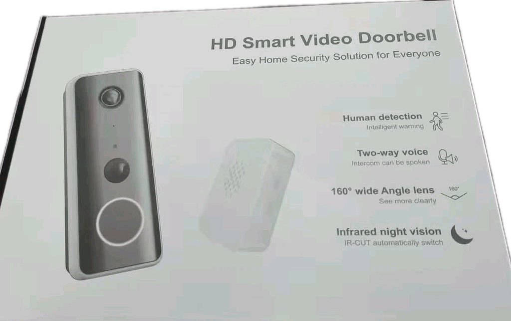 1080P WIFI Smart Video Doorbell Wireless Doorbell Video Intercom,Usb Indoor Chim