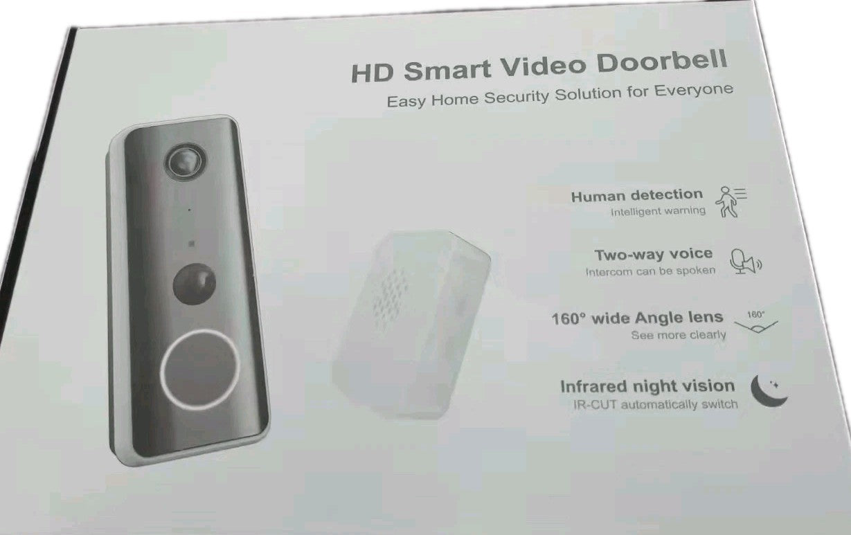 1080P WIFI Smart Video Doorbell Wireless Doorbell Video Intercom,Usb Indoor Chim