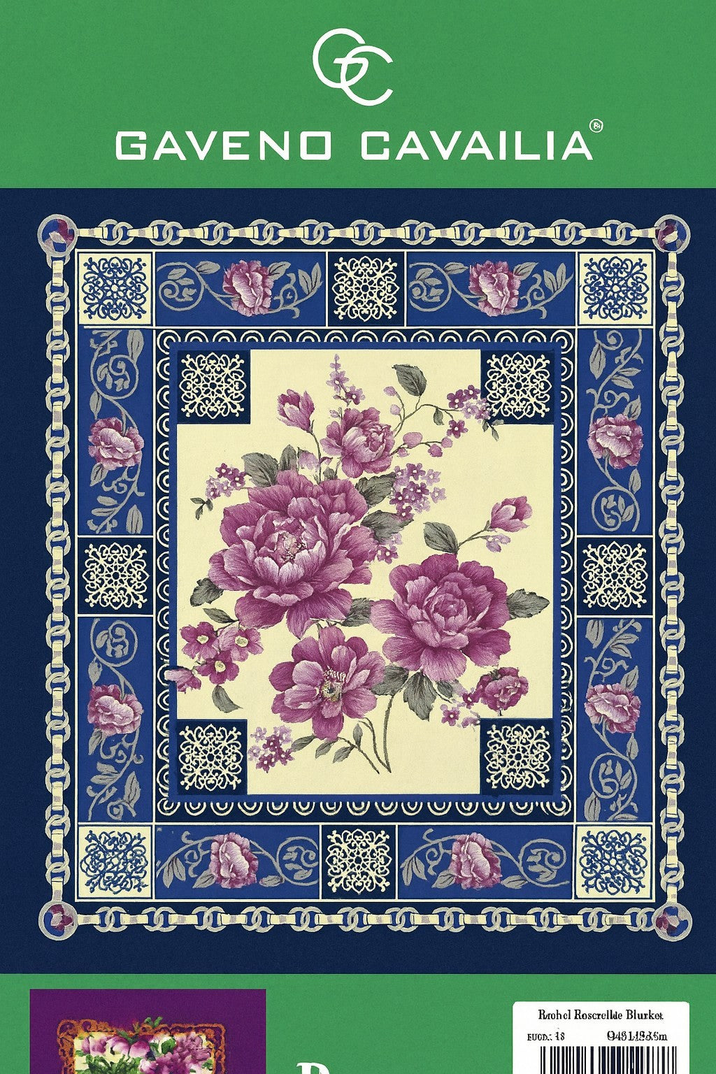 2 Ply Anastasia Floral Fleece King Size Blanket 4KG–Soft Warm Weighted 200x240cm