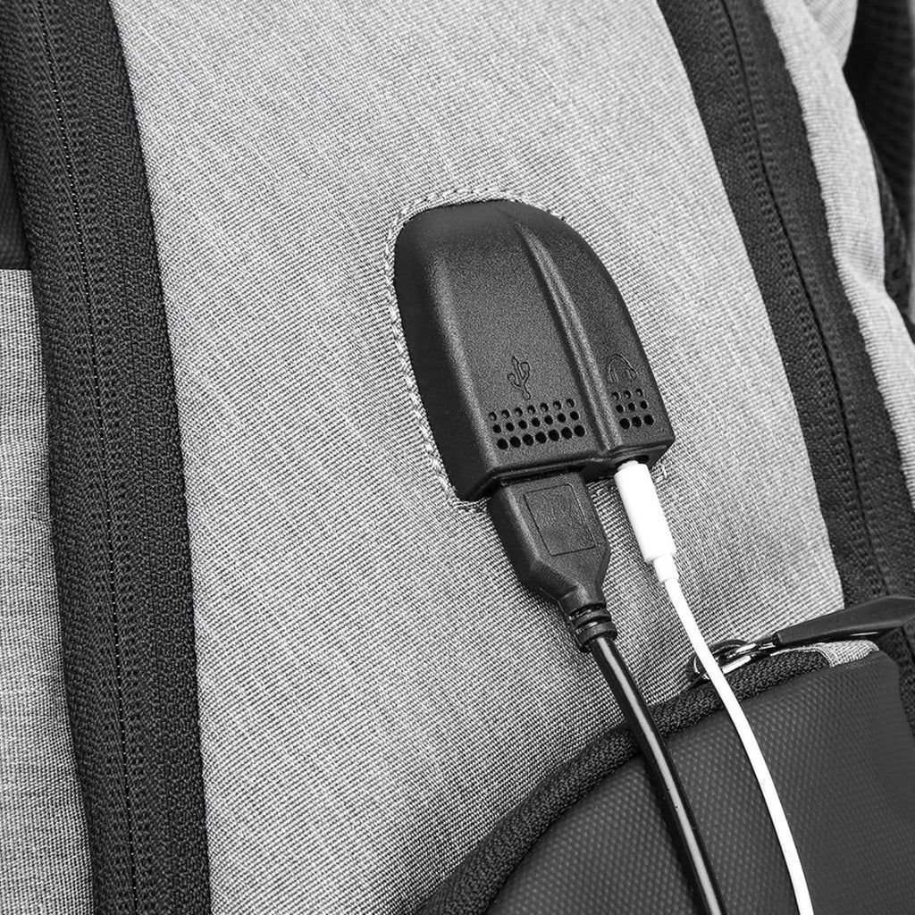 New Riseicon Liberty 1 Grey - Anti theft USB charging waterproof laptop backpack