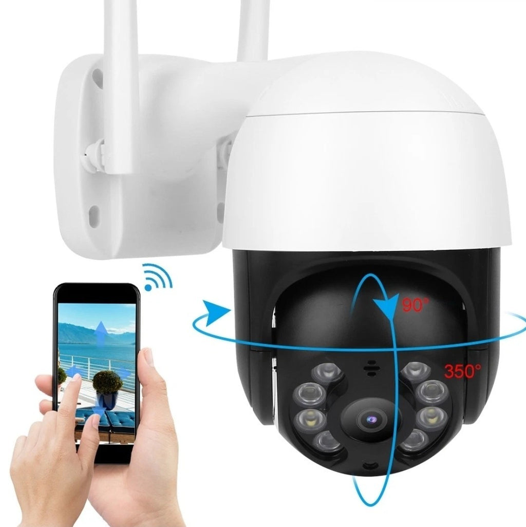 1080P WiFi PTZ Security Camera Outdoor Night Vision 2-W Audio Motion Detect CCTV