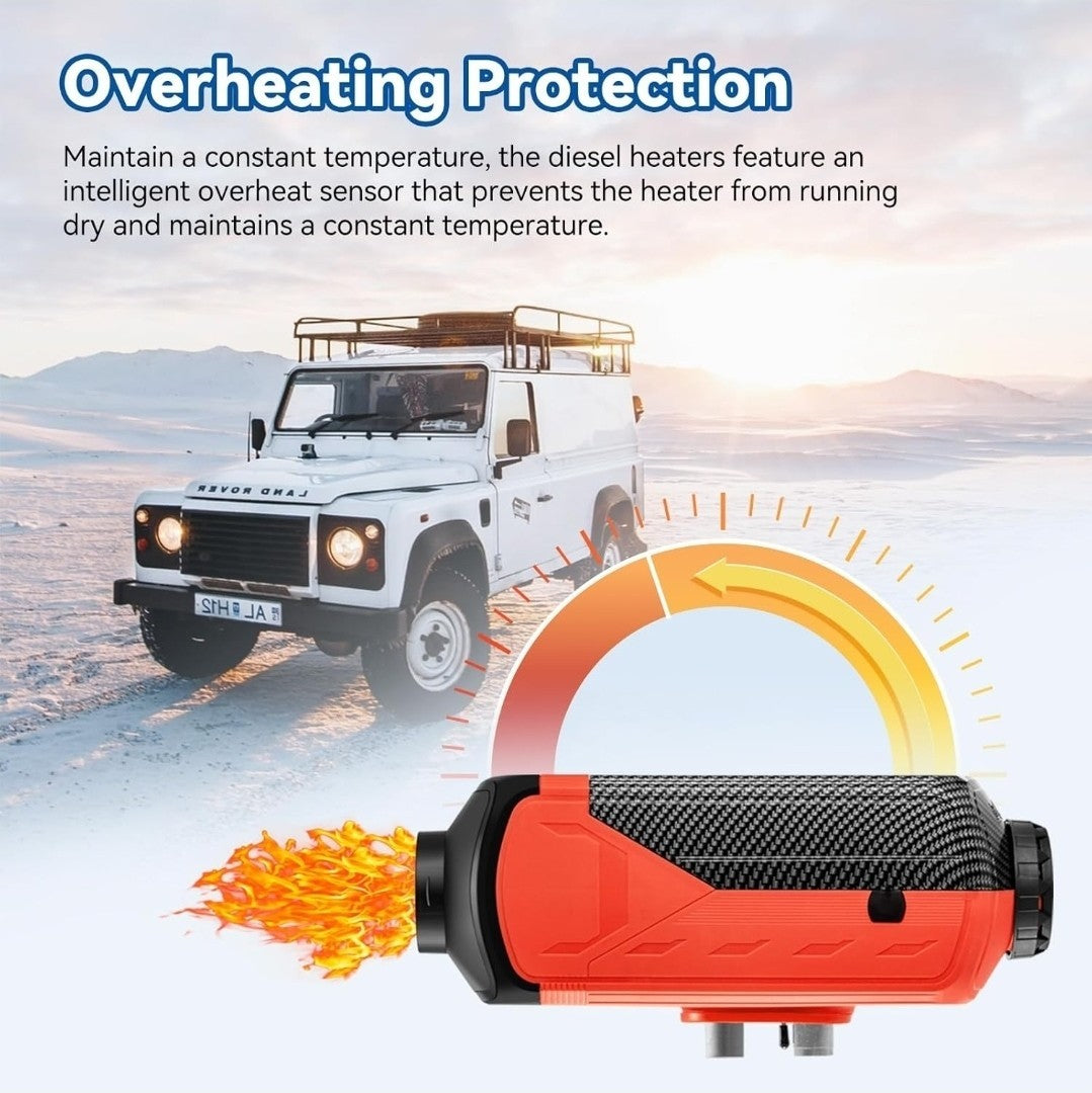 12V/24V Diesel Night Parking Heater 5KW Advanced Remote/Lcd,Car Truck Camper Van