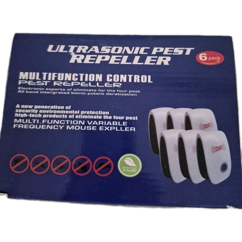 Ultrasonic Pest Repeller 6 Pack – Plug-In Electronic Mouse, Rat, Ant, Spider