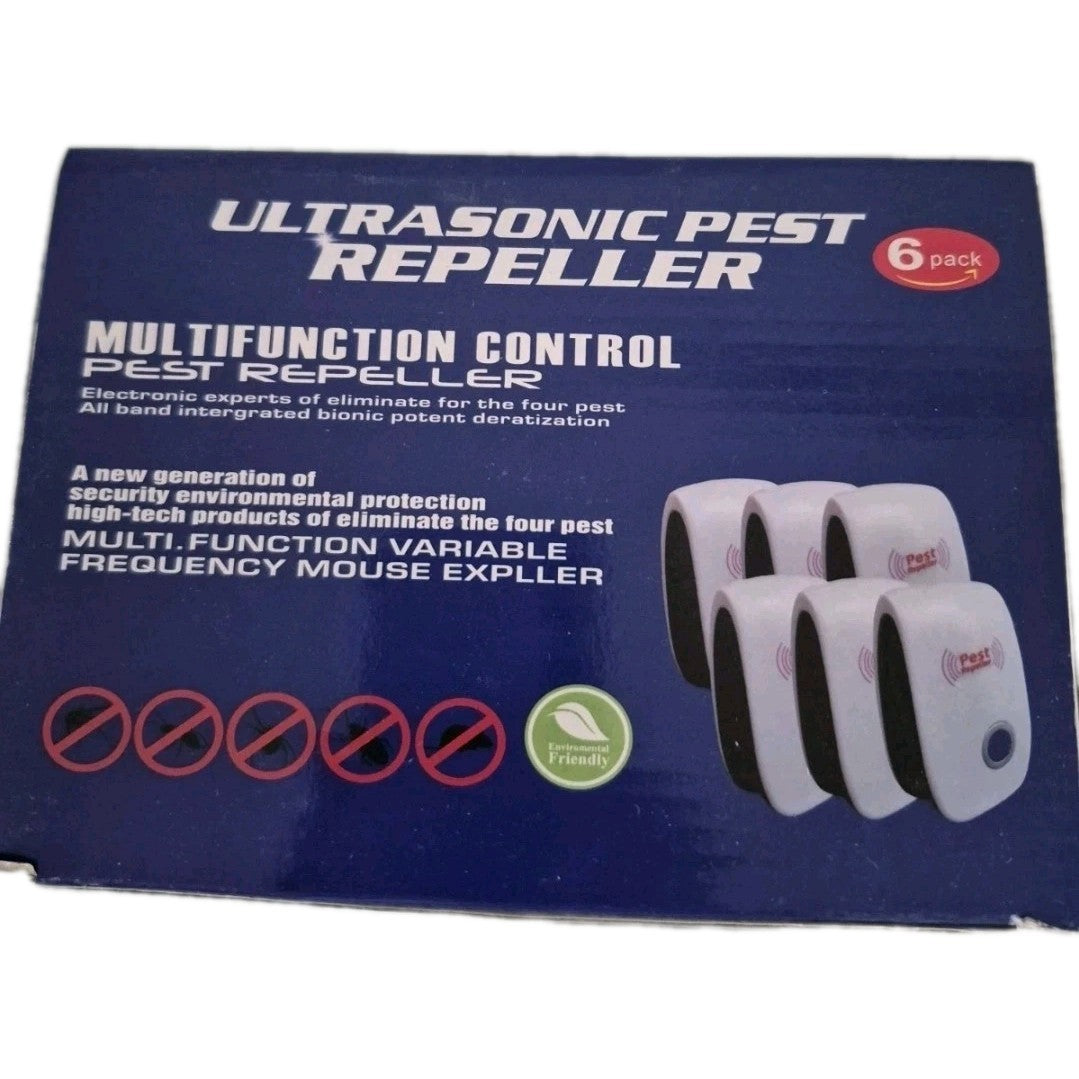 Ultrasonic Pest Repeller 6 Pack – Plug-In Electronic Mouse, Rat, Ant, Spider