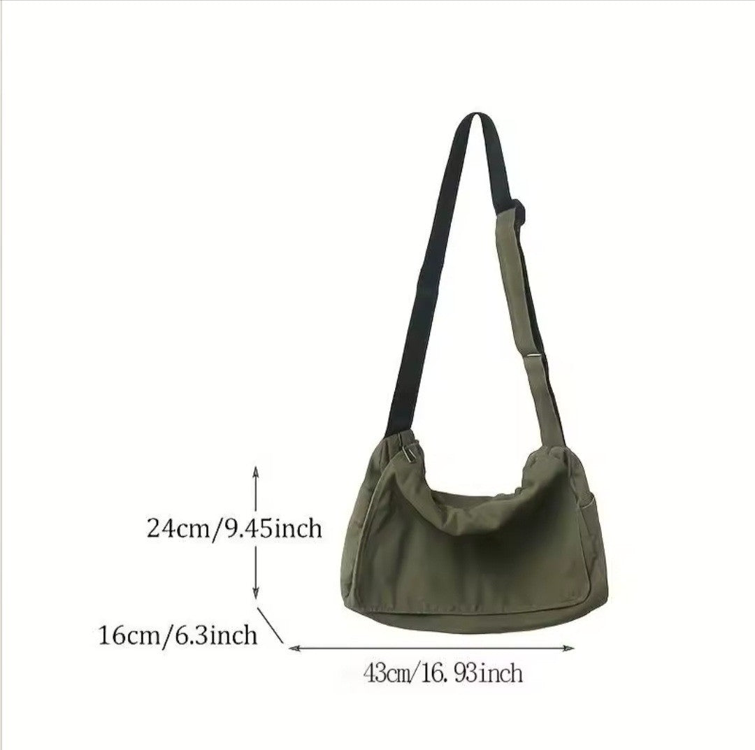 Women's Messenger Bag Vintage Handbag Canvas Teenager Shoulder Tote Bags Casual
