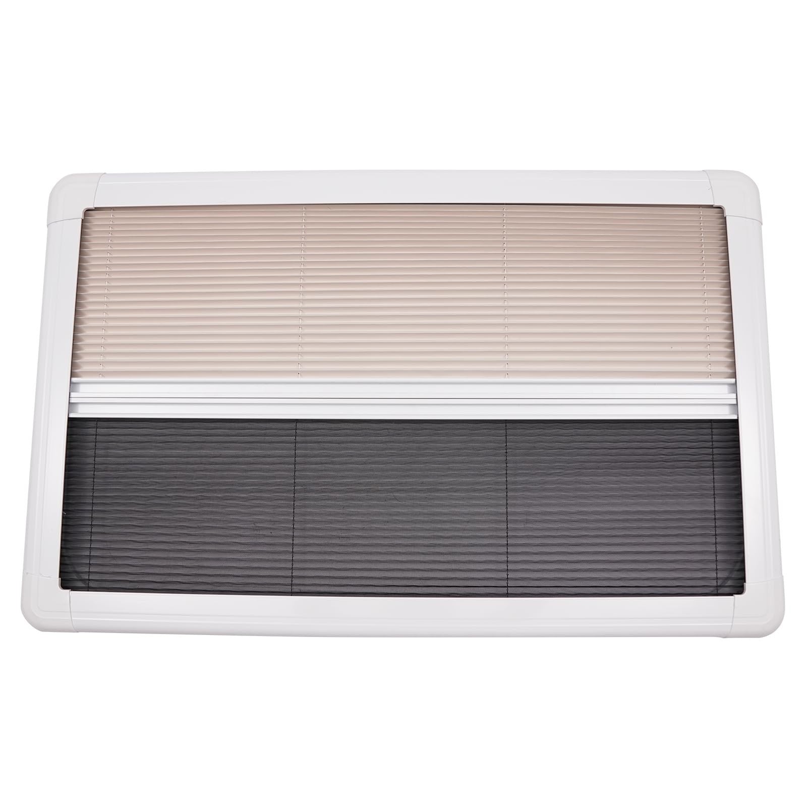 RV Pleated Interior Window Blind 106x56cm Privacy Curtain with Insect Screen