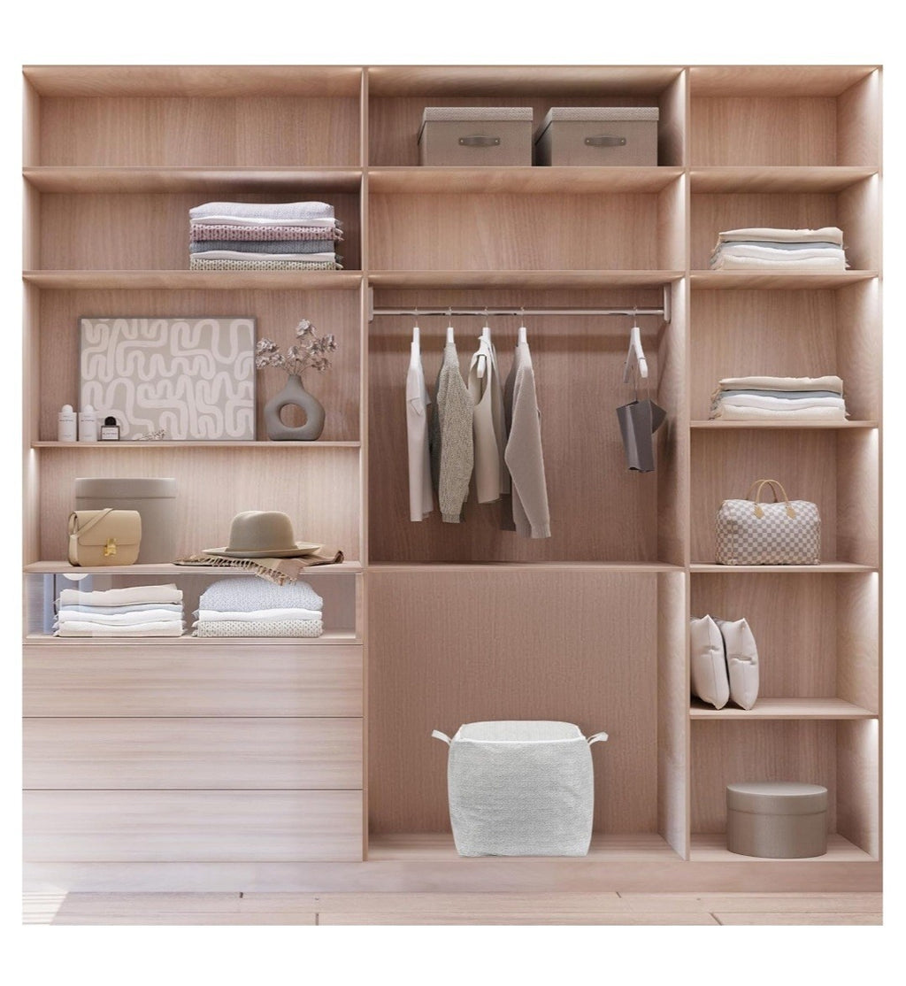 2 x Clothes Storage Bags With Zips Bedroom Large Collapsible Storage Bag 150L